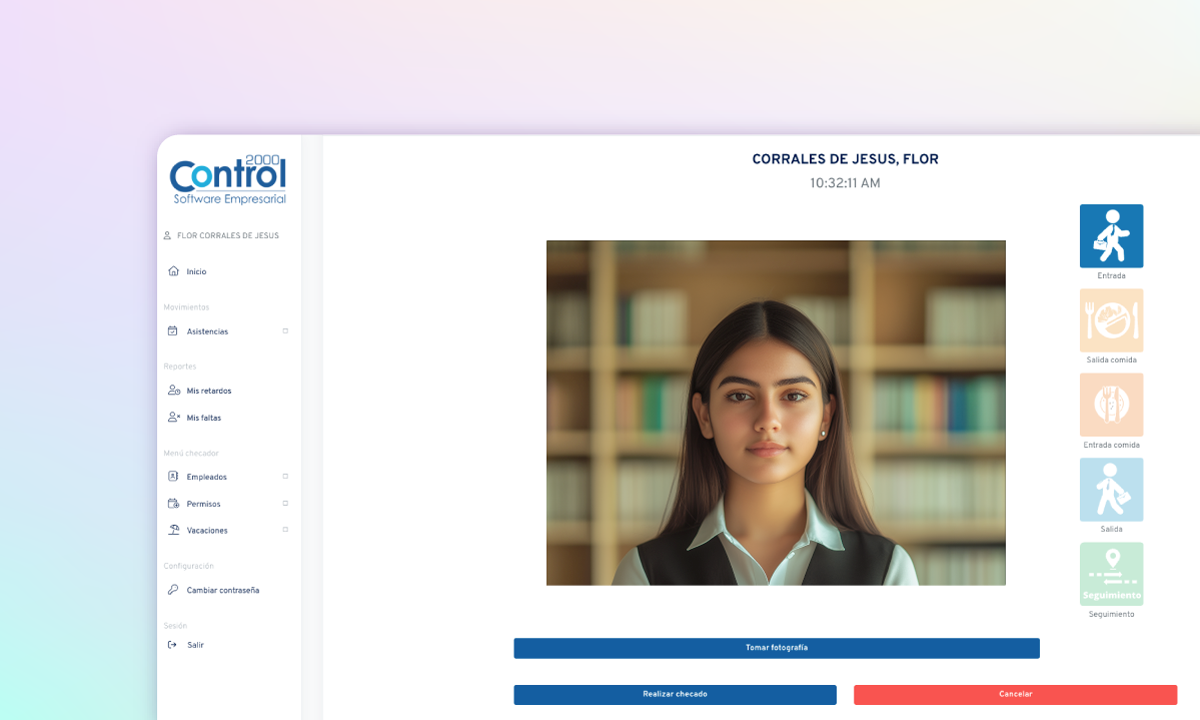Realiza tus checados sin importar si trabajas desde casa o si estás en recorrido